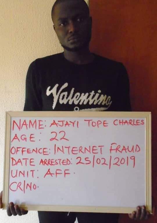 Temitope Charles- internet-fraudster