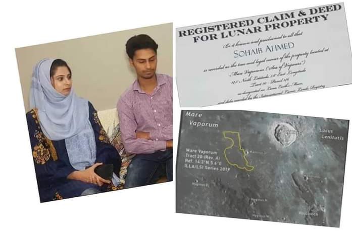 23year Old Pakistani Man Buys One Plot of Land on Moon as Wedding Gift for wife