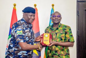 Rivers State Commissioner of Police, CP Mustapha Mohammed Bala Pays Courtesy Visit to GOC, 6 Division, Port Harcourt