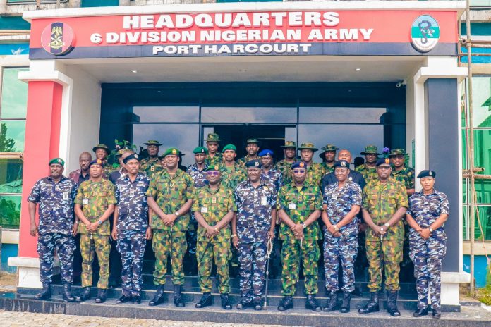 Rivers State Commissioner of Police, CP Mustapha Mohammed Bala Pays Courtesy Visit to GOC, 6 Division, Port Harcourt