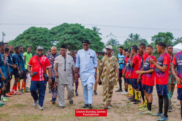 Jubilation in Akwa Ibom As Uwem Sunday James Kick off Ukpum Ete Unity Cup 2024