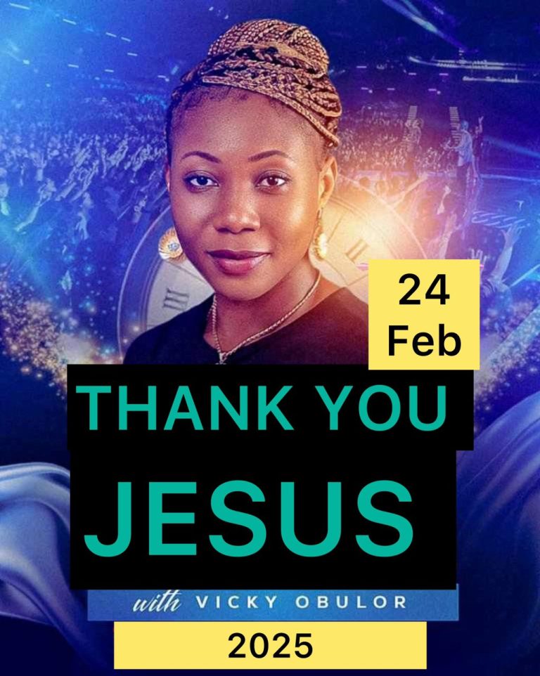 Vicky Obulor - thank you jesus