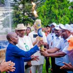 Gov Otti Receives NDDC Sports Festival Torch, Assures Team Abia Of Government Support As Under-15 Handball Team Qualifies For Major Tournament In Spain