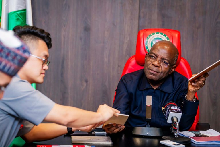 Gov Otti Invites SINOMA Company To Establish Its Factory In Abia, Says State Willing To Partner With Investors