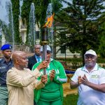 Gov Otti Receives Torch Of Unity For National Sports Festival, Promises To Celebrate Athletes If They Win Trophies