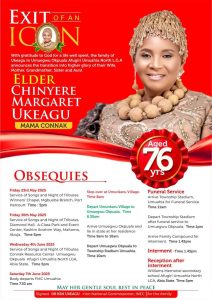 The Life and Legacy of Elder Chinyere Margaret Ukeagu