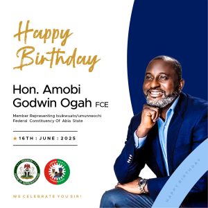 Pjtvnews Publisher, Juachi Ochu, Extends Birthday Wishes to Hon Amobi Ogah