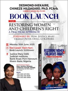 Book Launch Alert: Restoring Women and Children's Rights - Hilda Desmond-Ihekaire, PhD, FCArb