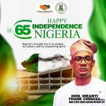 Independence Day Message from Hon. Iheanyi Frank Chinasa, Chief Liaison Officer, Abia State Liaison Office, Abuja