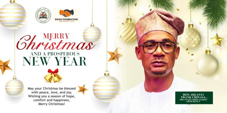 Hon Iheanyi Frank Chinasa Sends Christmas Greetings to Abians