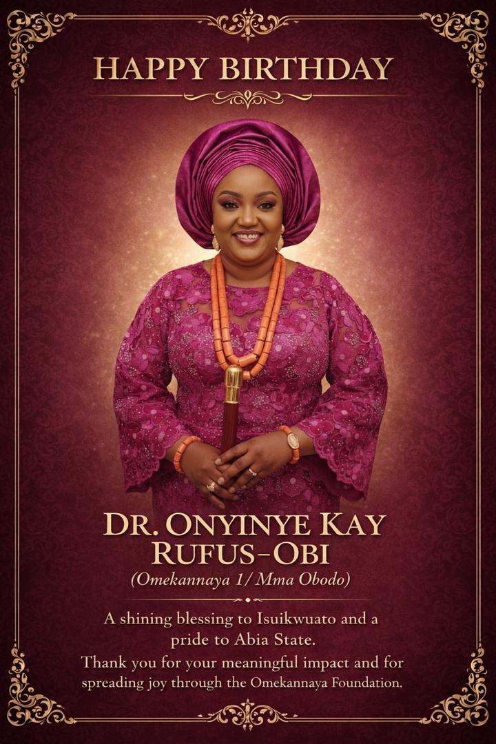 Chief Dr. Onyinye Kay Rufus Obi