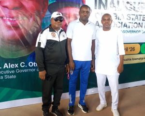 Gov Otti Inaugurates Hon Eberechi Udeagu as Assistant Coach and Board Member, Abia State Athletics Association in Umuahia