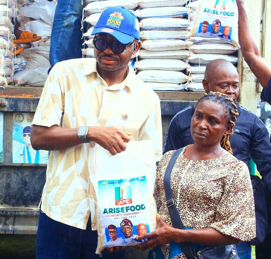Uwem Sunday James Foundation Commends Gov Umo Eno Over Free Food Distribution Programme in Akwa Ibom